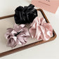 Beau - Pleated Satin Finish Flower Bud Banana Clip