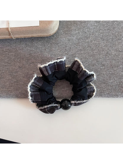 Gifty - Elegant Plaid Patchwork Scrunchie