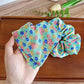 Gifty - Floral Print Polyester Elastic Scrunchie