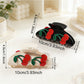 Beau - Half Round Cherry Hair Claw Clip