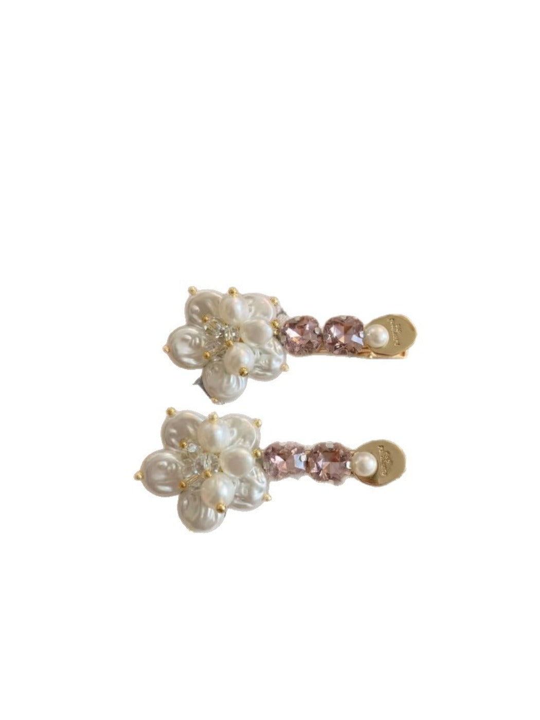 Beau Sweet Style flower hair clip displayed on a white card with branding