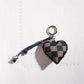 Keypus - Cartoon Denim Heart-shaped Keychain
