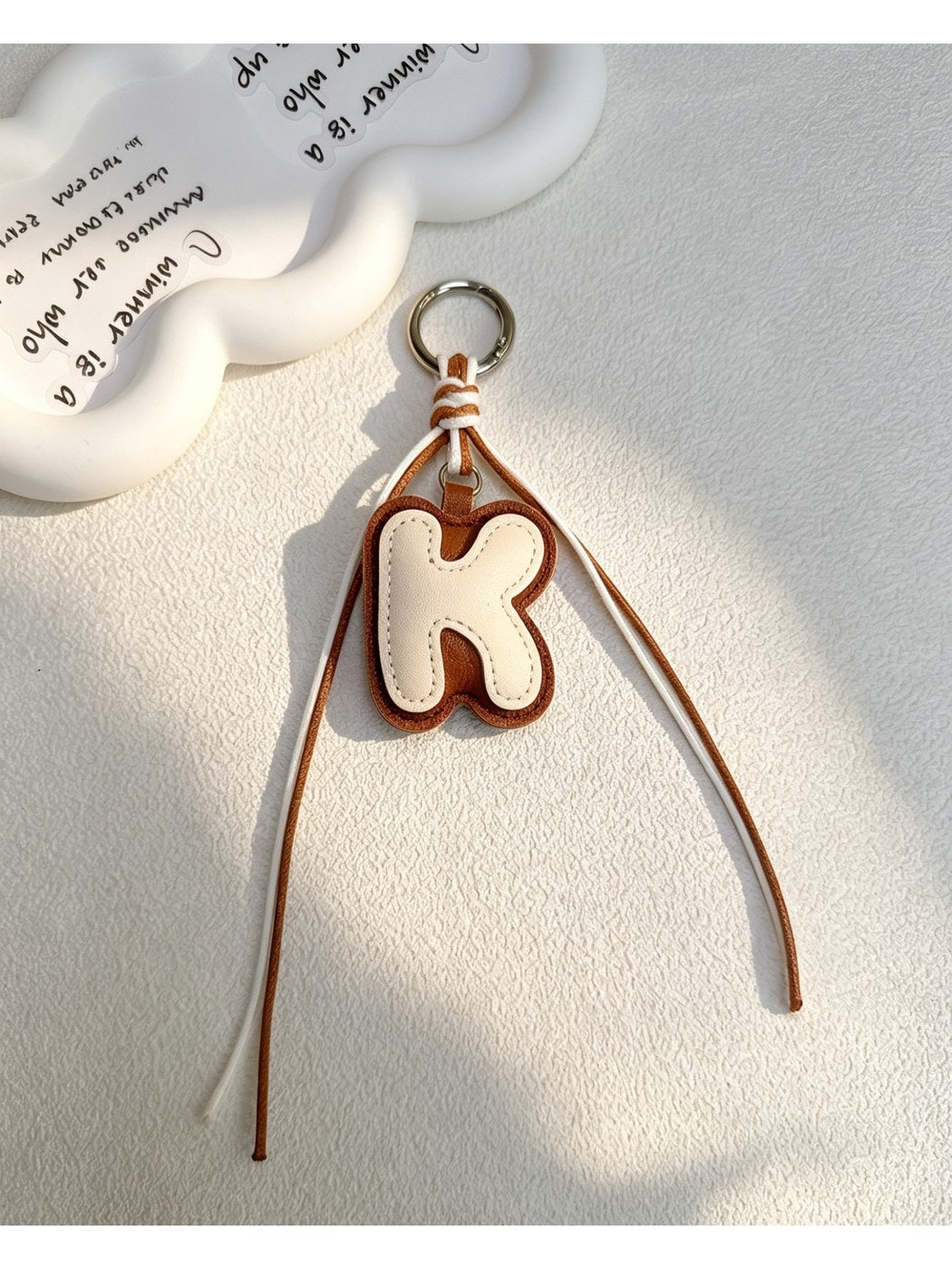 Keypus - Modern Minimalist Letter Bag Charm Keychain