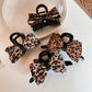 Beau - Edgy Leopard Print Bow Claw Clip