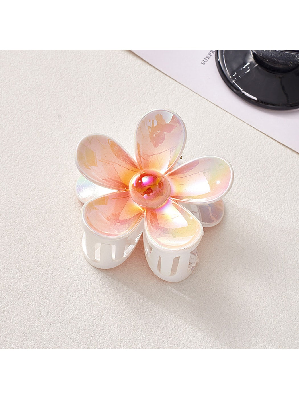 Beau - Iridescent Petal Flower Claw Clip