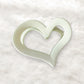 Beau - Modern Minimalist Hollow Heart Plastic Claw Clip