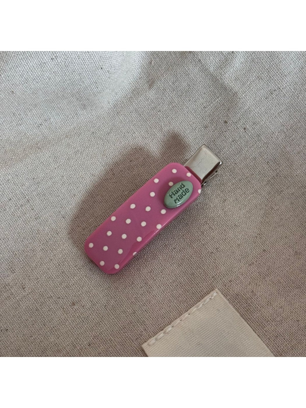 Beau - Polka Dot Acrylic Side Section Hair Clip