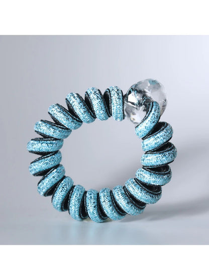 Gifty - Solid Color Spiral Hair Ties
