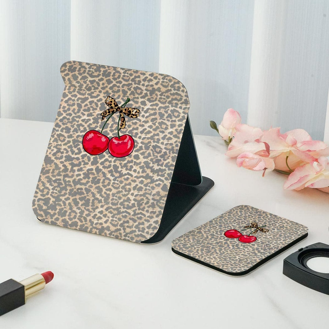 Mirroray - Leopard Print Folding Makeup Vanity Mirror