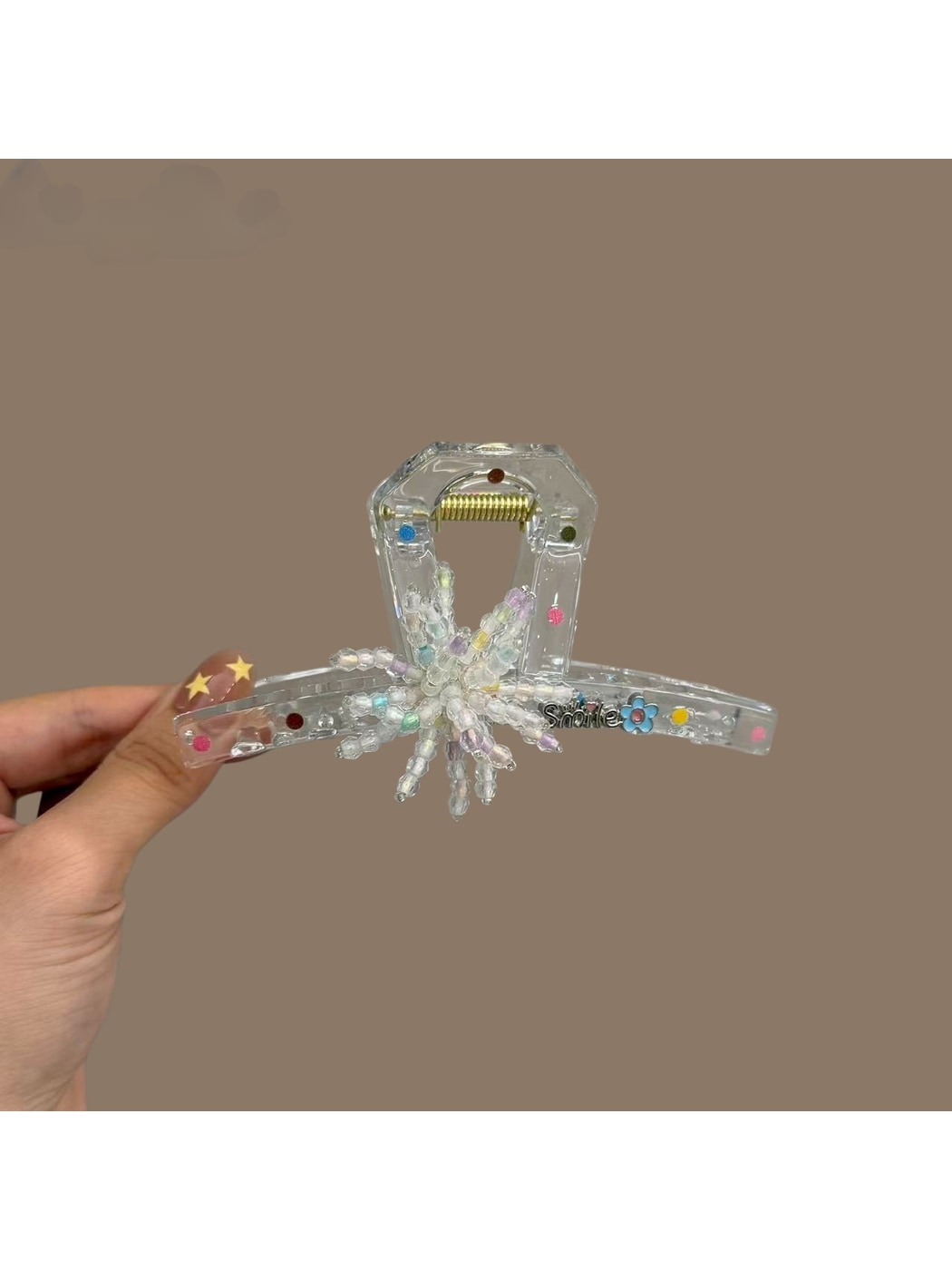 Beau - Sweet Style Transparent Flower Hair Claw Clip