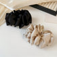 Beau - Pleated Cross Detail Polyester Banana Clip