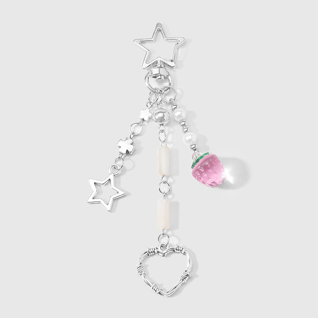 Keypus - Y2K Star Heart and Cross Keychain