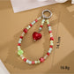 Keypus - Sweet Acrylic Bead Alloy Pendant Phone Charm