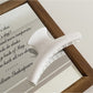 Beau - White Geometric Shaped Hair Claw Clip