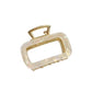 Beau - Square Hollow Acetate Alloy Claw Clip