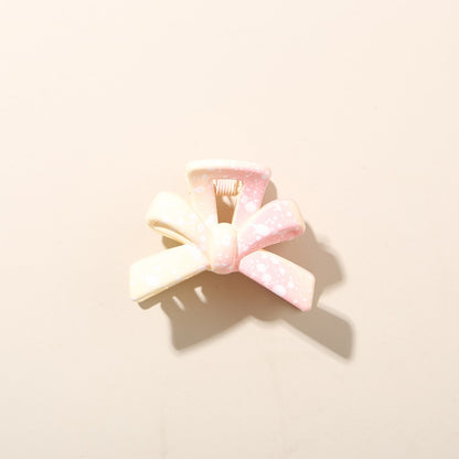 Beau - Gradient Speckled Bow Front Hair Claw Clip