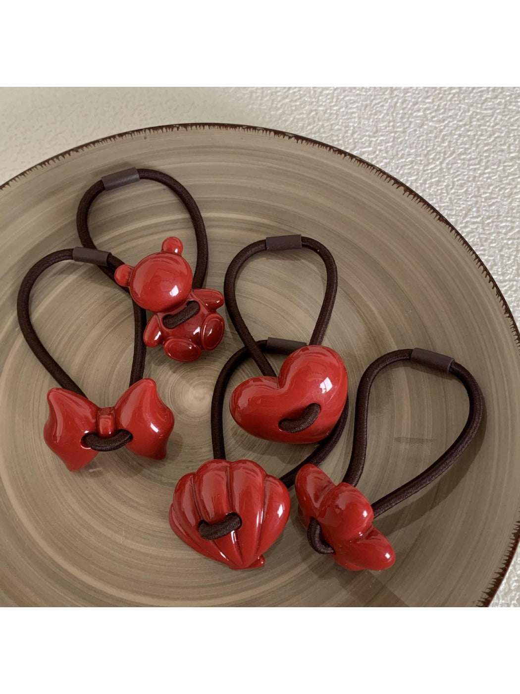 Gifty - Cute Red Fashion Hair Tie