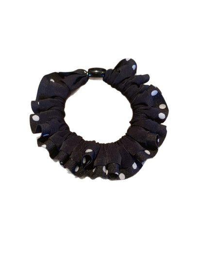 Gifty - Ruffled Polka Dot Scrunchie