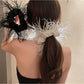 Gifty - Floating Feather Elegant Scrunchie