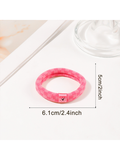 Gifty - Plaid High Elastic Ponytail Hair Tie