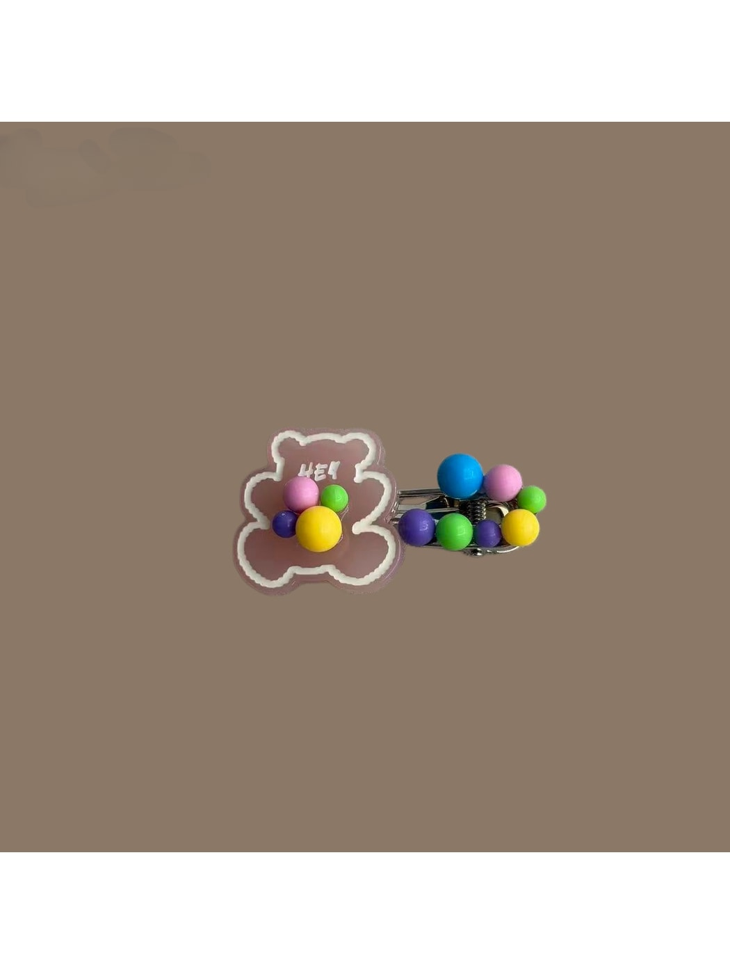 Beau - Cute Bear Shape Acetate Fiber Hair Clip
