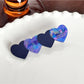 Beau - Acetate Heart-shaped Color Blocked Hair Clip