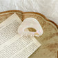 Beau - Semi Round Hollow Acetate Geometric Claw Clip
