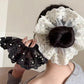 Gifty - Lace Embroidered Mesh Ruffle Scrunchie