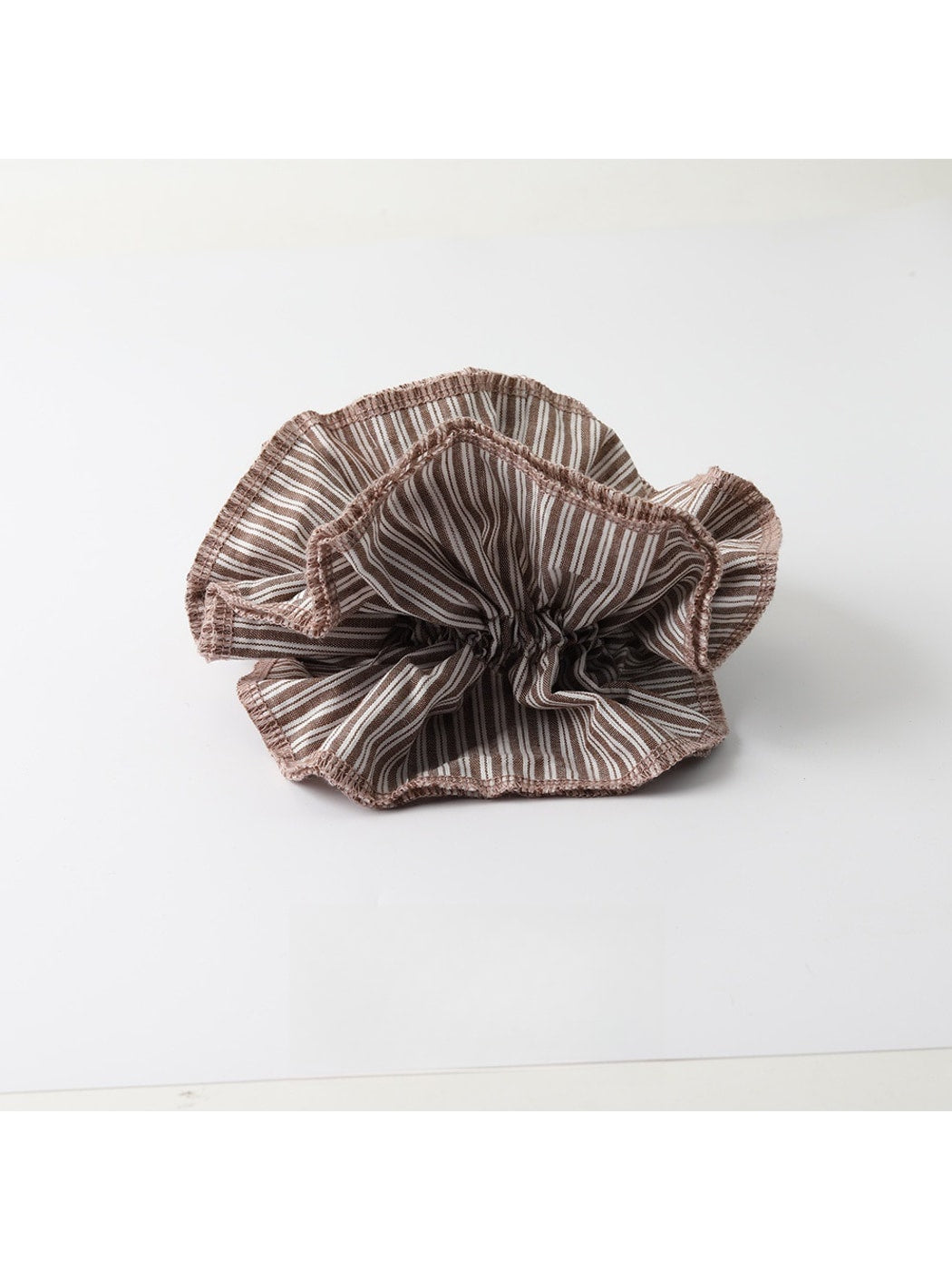Gifty - Striped Polyester Ponytail Scrunchie