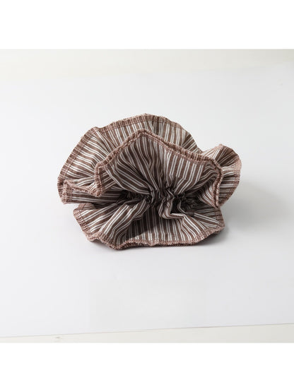Gifty - Striped Polyester Ponytail Scrunchie