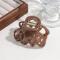 Beau - Hollow Pumpkin Shape Plastic Alloy Claw Clip