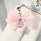 Keypus - Sweet Bow and Heart Charm Keychain