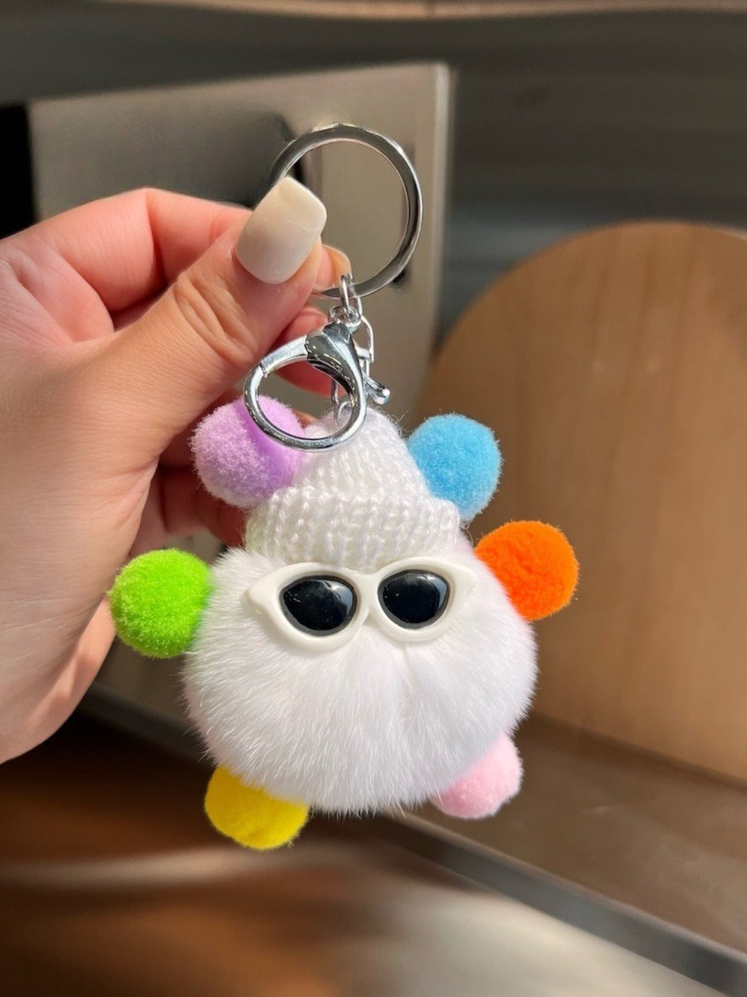 Keypus - Cute Black Coal Ball Elf Keychain