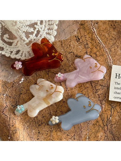 Beau - Cute Dog-shaped Hairpin Made of Acetate