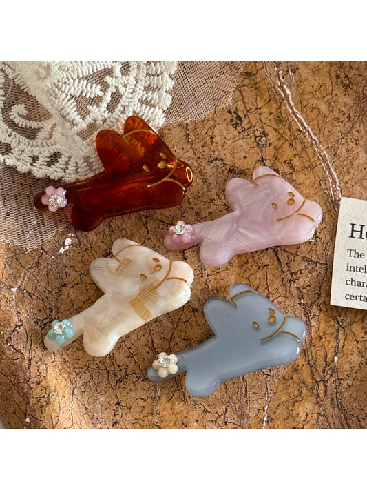 Beau - Cute Dog-shaped Hairpin Made of Acetate