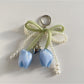Keypus - Beaded Bow Tulip Bag Charm Keychain