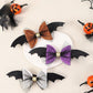 Beau - Halloween Bat Wing Glitter Bow Hair Clip