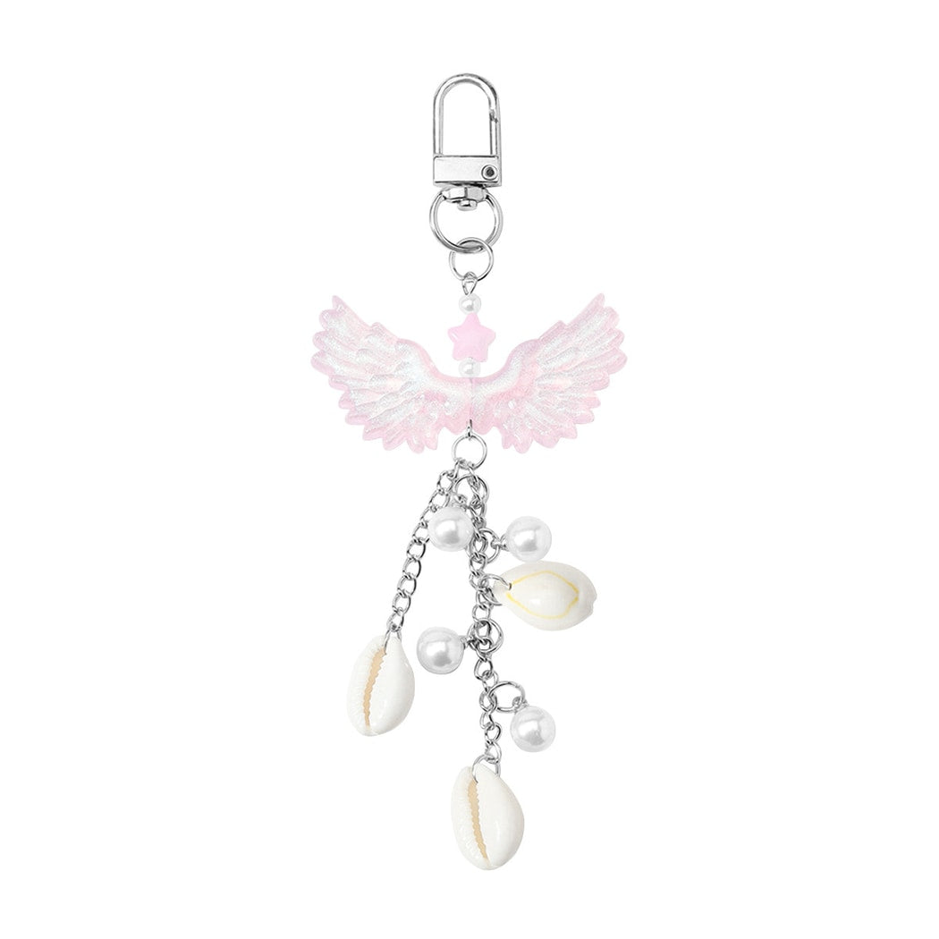 Keypus - Sweet Wing and Beaded Charm Keychain