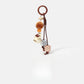Keypus - Coffee Motif Dice Pendant Bag Charm Keychain