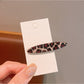Beau - Leopard Print Oval Duckbill Women's Hair Clip