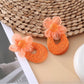 Sweet Raffia Flower Shaped Stud Earrings arranged with natural raffia fibers