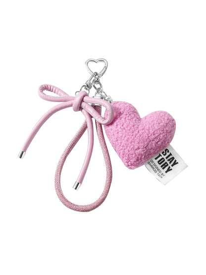 Keypus - Y2K Plush Heart Bow Bag Pendant Keychain