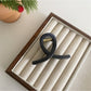 Beau - Black and White Crisscross Hair Claw Clip