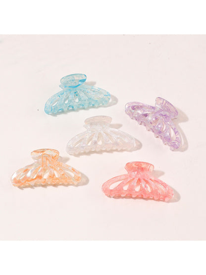Beau - Colorful Openwork Half Round Claw Clip