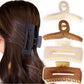 Beau - Geometric Plastic Alloy Square Form Claw Clip