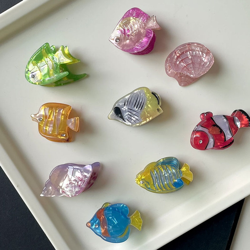 Beau - Translucent Ocean Motif Side Hair Clip