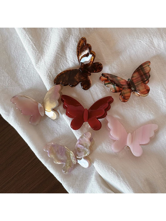 Beau - Dimensional Butterfly Acetate Hair Clip