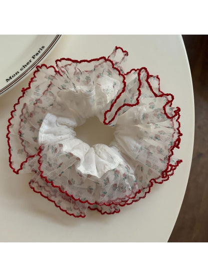 Gifty - Lace Floral Print Scrunchie