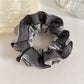 Gifty - Satin Look Mesh Patchwork Ruched Scrunchie