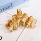 Beau - Plastic and Alloy Floral Hair Styling Claw Clip